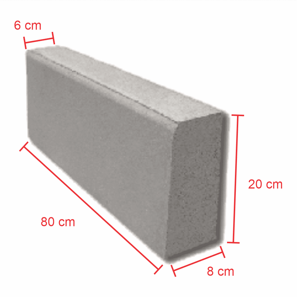 Meio Fio — 100 × 30 × 15 × 13